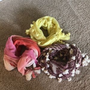 Three Spring/Summer Scarves in Great Condition.